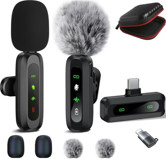 Foto 1 | Foto 1 | Micrófono Lavalier Inalámbrico Abylfe Para Iphone Y Android - Venta Internacional.