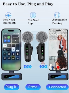 Foto 3 | Foto 3 | Micrófono Lavalier Inalámbrico Abylfe Para Iphone Y Android - Venta Internacional.