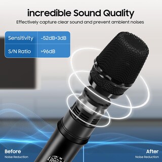 Foto 2 | Foto 2 | Sistema De Micrófono Inalámbrico Gpbjqaoo Uhf Professional - Venta Internacional.
