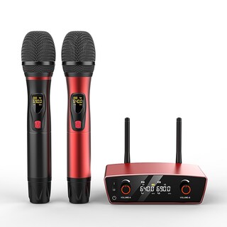 Foto 1 | Foto 1 | Sistema De Micrófono Inalámbrico Lotame Dual Mic Alcance De 275 Pies Uhf - Venta Internacional.