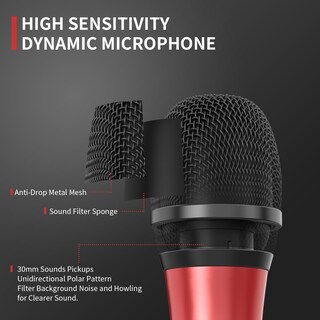 Foto 6 | Foto 6 | Sistema De Micrófono Inalámbrico Lotame Dual Mic Alcance De 275 Pies Uhf - Venta Internacional.