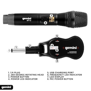 Foto 7 | Foto 7 | Set De Micrófonos Inalámbricos Gemini Gmu-m200 Pro Uhf  Paquete De 2 - Venta Internacional.