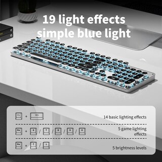 Foto 4 | Foto 4 | Teclado Inalámbrico Para Máquina De Escribir Eweadn Tk950 Bluetooth Negro - Venta Internacional.