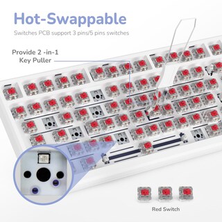 Foto 6 | Foto 6 | Teclado Inalámbrico Para Juegos Rk Royal Kludge M75 Con Pantalla Oled - Venta Internacional.