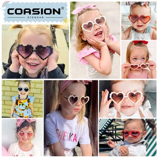Foto 3 | Foto 3 | Gafas De Sol Coasion Kids Heart Girls Uv400 Pink Age 3-10 - Venta Internacional.