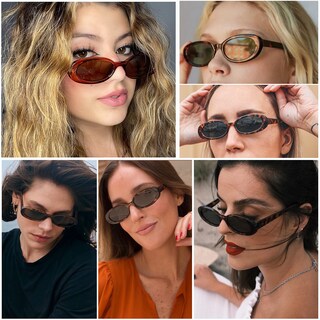 Foto 4 | Foto 4 | Gafas De Sol Vanlinker De Los Años 90 Retro Ovaladas Polarizadas Paquete De 2 - Venta Internacional.
