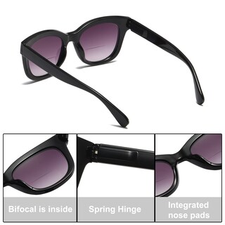 Foto 3 | Foto 3 | Gafas De Sol Zxyoo Bifocales Sun Readers Para Mujer +1 75 Paquete De 3 - Venta Internacional.