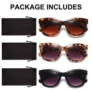 Foto 6 | Foto 6 | Gafas De Sol Zxyoo Bifocales Sun Readers Para Mujer +1 75 Paquete De 3 - Venta Internacional.