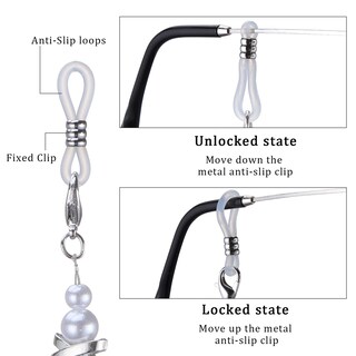 Foto 5 | Foto 5 | Cadena De Gafas Ocr De Acrílico Con Cuentas De Perlas Blancas Ocr Para Mujer - Venta Internacional.