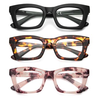 Foto 3 | Foto 3 | Gafas De Lectura Prtcslwd Estilo Oprah Cuadradas De Gran Tamaño Para Mujer - Venta Internacional.