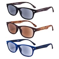 Gafas De Sol De Lectura Eyeguard Estilo Clásico Unisex 4.00 Paquete De 3 - Venta Internacional.
