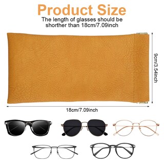 Foto 2 | Foto 2 | Funda Calorpet De Piel Sintética Suave Para Gafas De Sol Paquete De 3 - Venta Internacional.