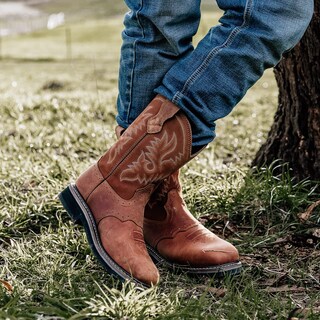 Foto 5 | Foto 5 | Botas De Trabajo Hisea Ningo Para Hombre Estilo Vaquero Vaquero Punta De Acero Piel - Venta Internacional.