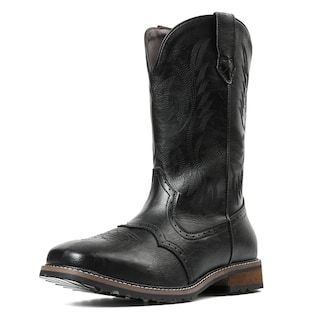 Foto 1 | Foto 1 | Botas Vaqueras Femflame Para Hombre Con Punta Cuadrada Estilo Western De Piel - Venta Internacional.