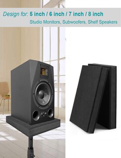 Foto 2 | Foto 2 | Almohadillas Aislantes Para Altavoces De Monitor De Estudio Alloverpower De 5 A 8 Pulgadas - Venta Internacional.