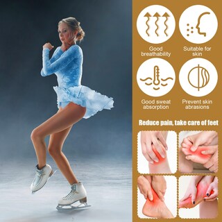 Foto 4 | Foto 4 | Calcetines De Skate Acolchados Nqeuepn Con Mangas Al Tobillo  Almohadillas De Gel Para Tobillo - Venta Internacional.