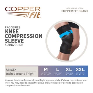 Foto 3 | Foto 3 | Rodillera De Compresión Copper Fit Pro Series Negra Xl - Venta Internacional.