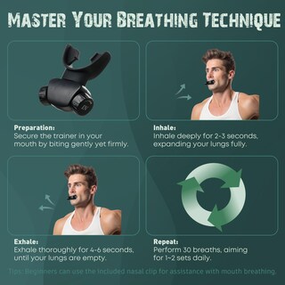 Foto 5 | Foto 5 | Entrenador De Respiración Bodyssey  De Silicona  Color Negro - Venta Internacional.