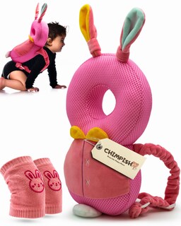 Foto 1 | Foto 1 | Mochila Para Bebé Con Protección Para La Cabeza Diseño De Conejo Chimpancé - Venta Internacional.