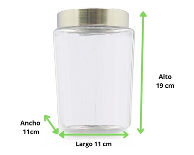 Foto 3 | Foto 3 | Recipiente de Vidrio Hermético con Tapa 1.6 L