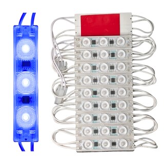 Foto 1 | Foto 1 | 20 Módulos Azul Directos 110v 2835 Conexión Directa Alta Iluminación Led Letreros Manualidades Respiraciones Negocio Ip65