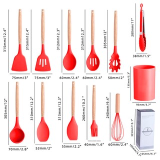 Foto 2 | Foto 2 | Juego De Utensilios De Cocina Kuche 12 Pzs Rojo