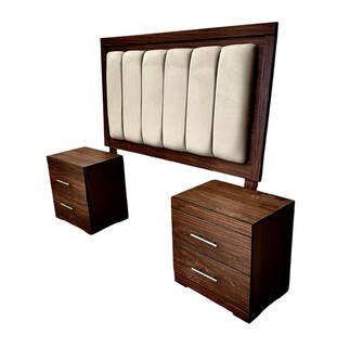 Foto 2 | Foto 2 | Cabecera Con 2 Buros Matrimonial Salvanto New York Color Parota