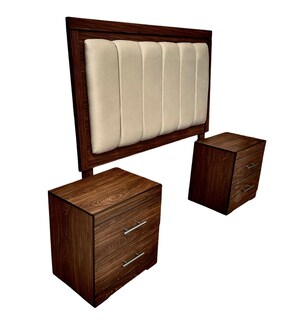 Foto 3 | Foto 3 | Cabecera Con 2 Buros Matrimonial Salvanto New York Color Parota