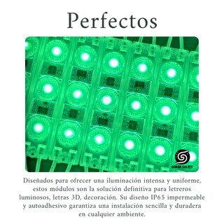 Foto 7 | Foto 7 | 20 Módulos Verde Directos 110v 2835 Conexión Directa Alta Iluminación Led Letreros Manualidades Respiraciones Negocio Ip65