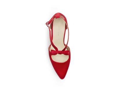 Foto 3 | Foto 3 | Zapatilla Color Rojo Moño Material Shantung