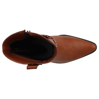 Foto 5 | Foto 5 | Bota Vaquera Dama Dominiq Modelo 1162 Marrón Hebilla Y Estoperoles