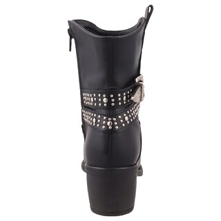 Foto 4 | Foto 4 | Bota Vaquera Dama Dominiq Modelo 1162 Negro Hebilla Y Estoperoles