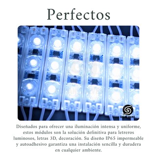 Foto 7 | Foto 7 | 100 Módulos De 3 Led Luz 2835 Tipo Lupa Expansiva Luz Intensa Ac 110v / 220v Ip65 Ideal Letreros Letras 3d Anuncios Decoraciones