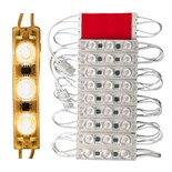 100 Módulos De 3 Led Luz 2835 Tipo Lupa Expansiva Luz Intensa Ac 110v / 220v Ip65 Ideal Letreros Letras 3d Anuncios Decoraciones