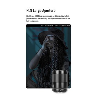 Foto 5 | Foto 5 | Yongnuo F1.8s Df Dsm F1.8 De 85 Mm De Apertura Grande Lente Prime De Marco Completo Para Cámaras So