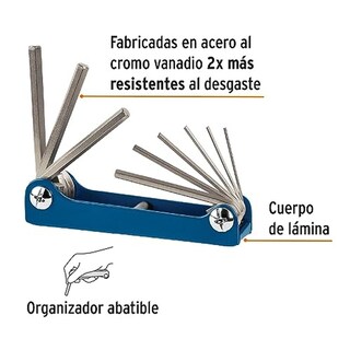 Foto 4 | Foto 4 | Truper All-9m Juego De 9 Llaves Allen Tipo Navaja Cuerpo De Lámina Mm