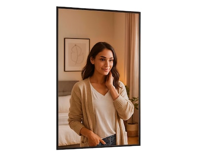 Foto 5 | Foto 5 | Espejo Para Baño Espejo De Pared Con Marco De Aluminio Espejo Para Maquillaje Ideal Para Recámara Bluelander