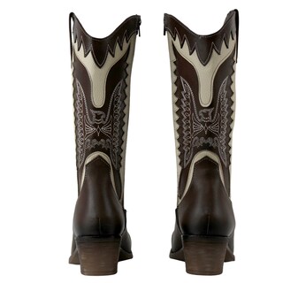 Foto 5 | Foto 5 | Bota Vaquera Alta Tacon Cuadrado Juvenil Moda Cowboy Rodeo Western