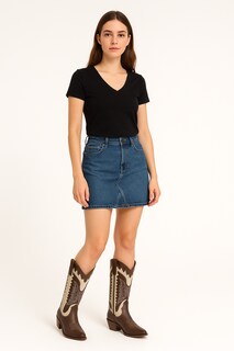 Foto 7 | Foto 7 | Bota Vaquera Alta Tacon Cuadrado Juvenil Moda Cowboy Rodeo Western