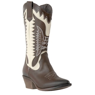 Foto 1 | Foto 1 | Bota Vaquera Alta  Tacon Cuadrado Juvenil Moda Cowboy Rodeo Western