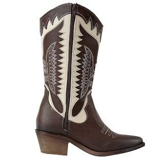 Foto 3 | Foto 3 | Bota Vaquera Alta  Tacon Cuadrado Juvenil Moda Cowboy Rodeo Western