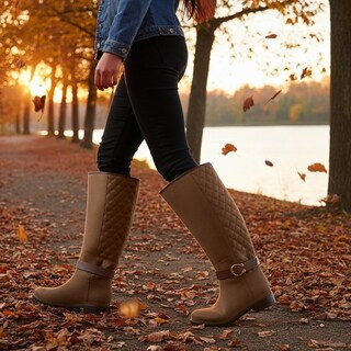 Foto 6 | Foto 6 | Bota De Lluvia Para Dama Ulän Gabriela 2745 Beige/nutria