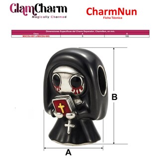 Foto 5 | Foto 5 | Charm Gótico Plateado S925 Ventdepot Mxcdu-001 1 Pieza Plata S925 Chapa Multicolor