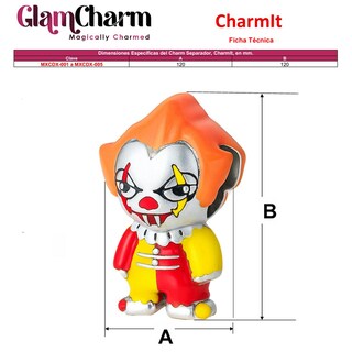 Foto 5 | Foto 5 | Charm Coleccionable Payaso Macabro Ventdepot Mxcdx-003 3 Piezas Plata S925 Chapa Multicolor