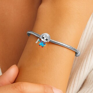 Foto 6 | Foto 6 | Charm De Terror Diseño Exclusivo Ventdepot Mxcdq-003 3 Piezas Plata S925 Chapa Multicolor