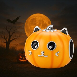 Foto 4 | Foto 4 | Charm Calabaza Gato Metálico Plata Ventdepot Mxcpy-001 1 Pieza Plata S925 Chapa Multicolor