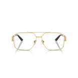 Lentes Oftálmicos Damier Plaque Dorado Versace