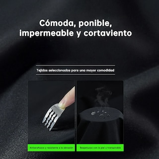 Foto 4 | Foto 4 | Impermeable Motociclista Reflejante Talla: Xl 5pzs Eo Safe Imports Esi-21795 Negro