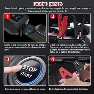Foto 2 | Foto 2 | Arrancador De Batería Portátil De Auto 3500a Con Pantalla