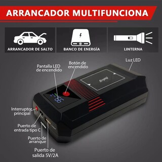 Foto 5 | Foto 5 | Arrancador De Batería Portátil De Auto 3500a Con Pantalla